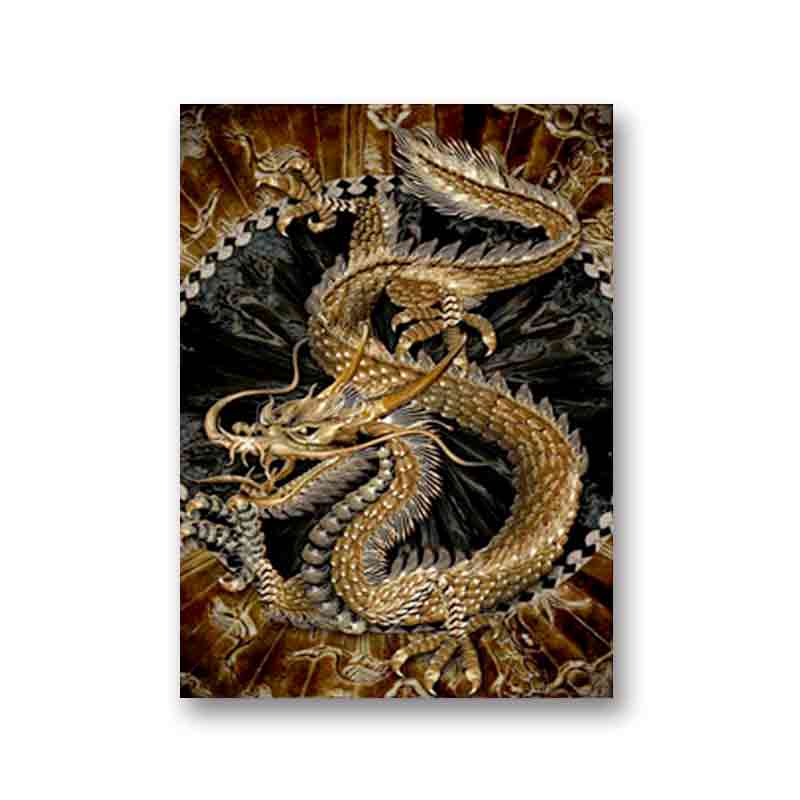 chinese dragon oil painting