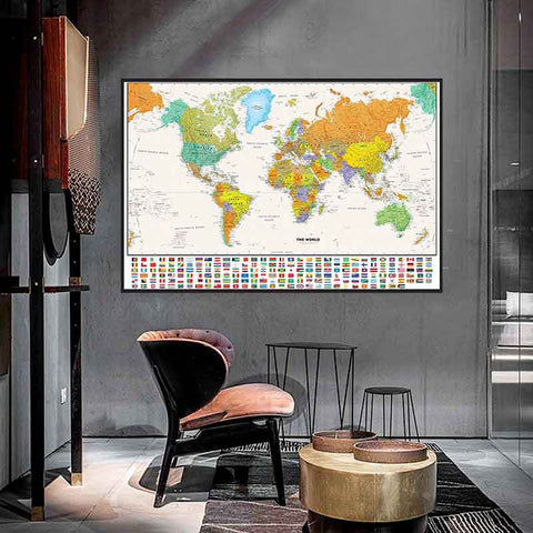 2-maps-artwork-world-map-poster-vintage-world-map