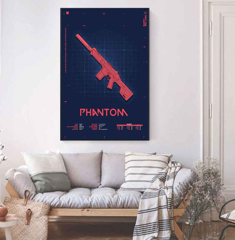 2-army-wall-decor-gun-wall-art-phantom