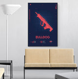 2-army-wall-decor-gun-wall-art-bulldog