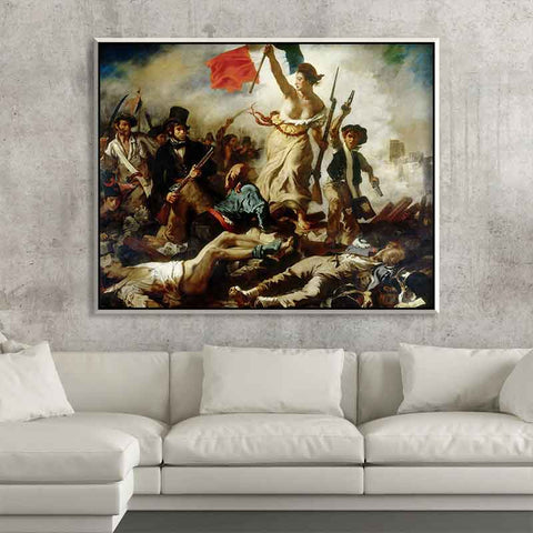 2-patriotic-paintings-patriotic-wall-decor-liberty-guiding-the-people-reproduction