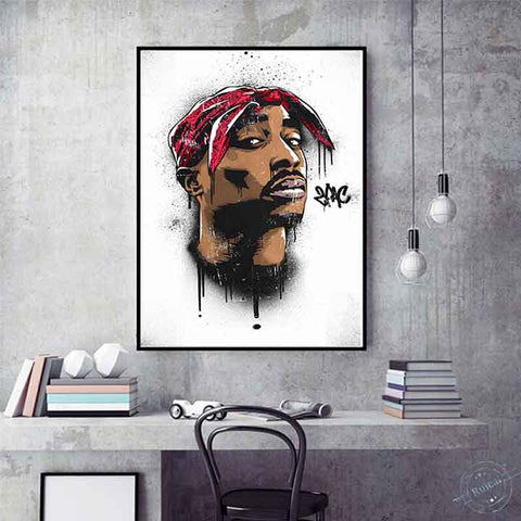 2-2-pac-painting-2pac-wall-art-2pac-tag