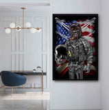 3-patriotic-paintings-fun-wall-prints-the-fighter-pilot-is-a-gorilla
