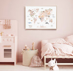 3-world-map-nursery-maps-artwork-animals-of-the-world-white-map