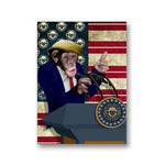 1-patriotic-paintings-fun-wall-prints-donald's-monkey