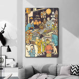 3-retro-japanese-posters-japan-landscape-painting-the-old-market