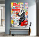 3-banksy-art-for-sale-posters-banksy-follow-your-dream-parody