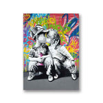 3-banksy-art-for-sale-posters-banksy-the-kiss-of-a-child-graffiti