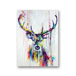 1-Deer-head-painting-stag-canvas-wall-art-deer-graffiti