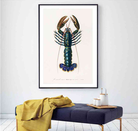 2-lobster-wall-art-lobster-painting-blue-lobster