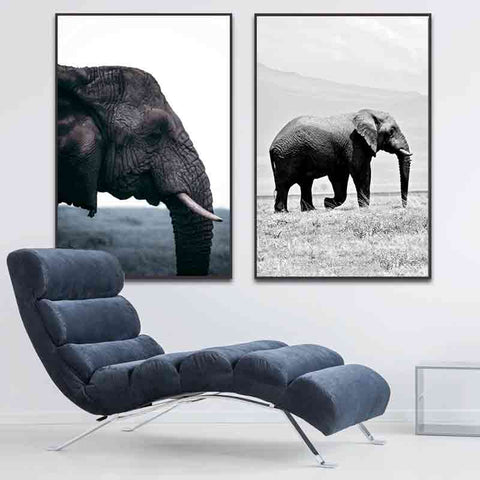 2-elephant-canvas-painting-elephant-stock-canvas-black-and-white
