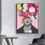 3-frida-kahlo-prints-on-canvas-floral-prints-for-framing-a-bouquet-of-frida-pink