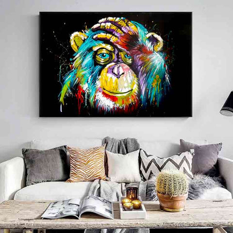 2-monkey-artwork-monkey-paintings-rainbow-monkey