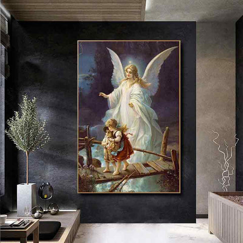 2-guardian-angel-painting-cherub-painting-love-protection