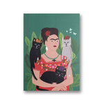 1-frida-kahlo-prints-on-canvas-cat-art-work-frida-and-her-cats