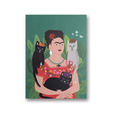 1-frida-kahlo-prints-on-canvas-cat-art-work-frida-and-her-cats