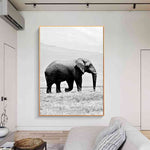 3-elephant-canvas-painting-elephant-stock-canvas-black-and-white
