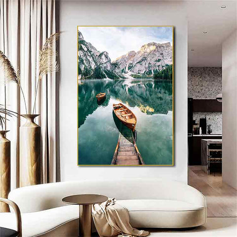 2-woodland-artwork-large-forest-canvas-wall-art-alpine-lake