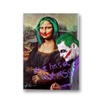 peinture mona lisa - tableau pop culture - Mona et le Joker