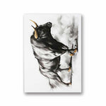 1-bull-painting-on-canvas-abstract-bull-painting-bull-with-golden-horns