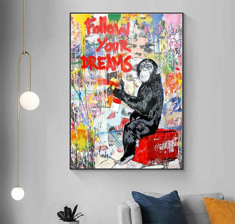 2-banksy-art-for-sale-posters-banksy-follow-your-dream-parody