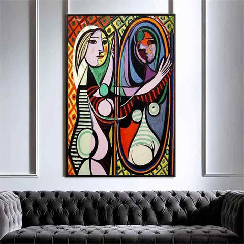 2-picasso-canvas-prints-picasso-print-poster-girl-in-front-of-mirror-replica